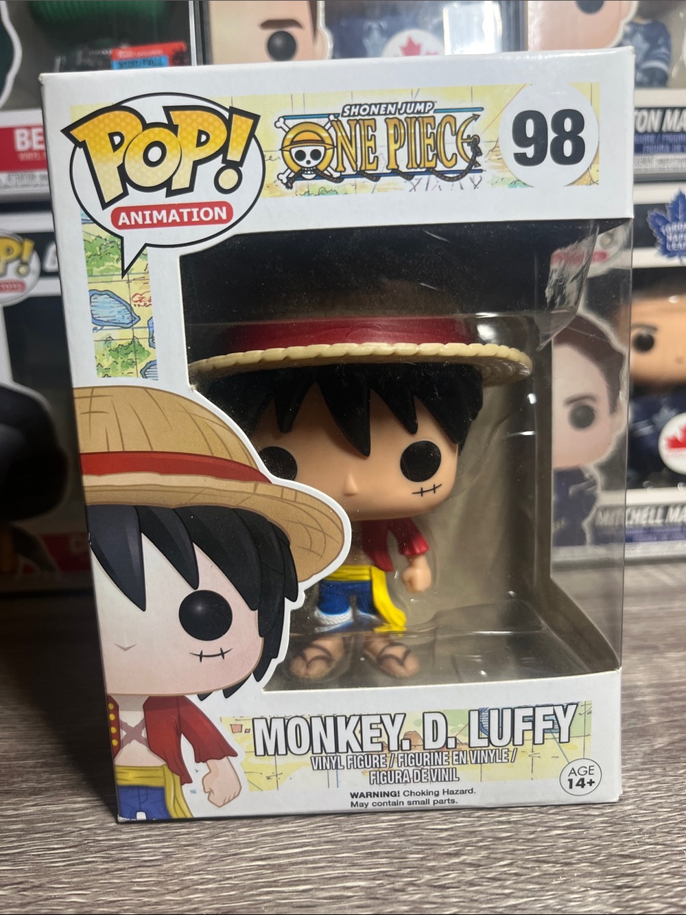 Funko Pop! One Piece Monkey D. Luffy Figure - Red, Yellow, Blue